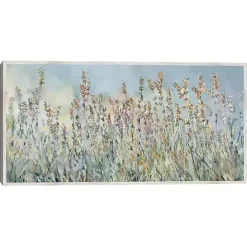 Flowering Fields Framed Canvas Art Print