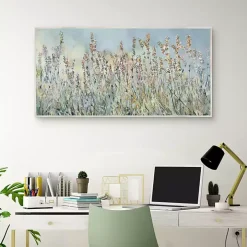 Flowering Fields Framed Canvas Art Print
