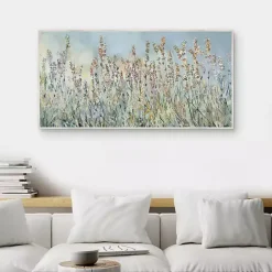 Flowering Fields Framed Canvas Art Print
