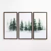 Foggy Forest Framed Canvas Art Prints, Set of 3