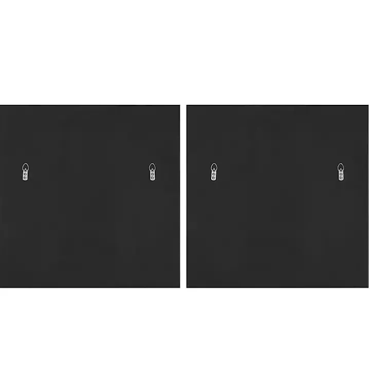 Frameless Beveled Square Mirrors, Set of 2