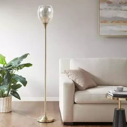 Frosted Starlight Golden Floor Lamp