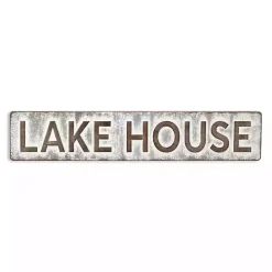 Galvanized Metal Lake House Wall Sign