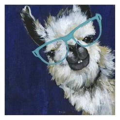 Gentlemen Llama Canvas Art Print
