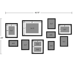 Glam Black 10-pc. Gallery Wall Frame Set