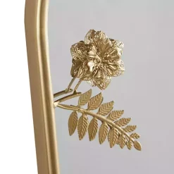 Gold Adaline Floral Arched Wall Mirror