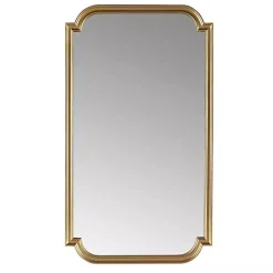 Gold Adelaide Scalloped Rectangular Wall Mirror