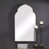 Gold and Bronze Metal Arch Mirror