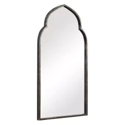 Gold and Bronze Metal Arch Mirror