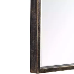 Gold and Bronze Metal Arch Mirror