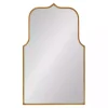 Gold Arched Scallop Wall Mirror