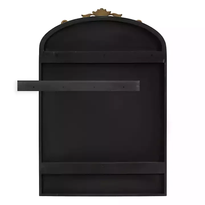 Gold Arendahl Arched Mirror Jewelry Cabinet