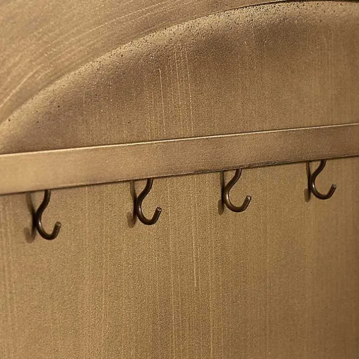 Gold Arendahl Arched Mirror Jewelry Cabinet