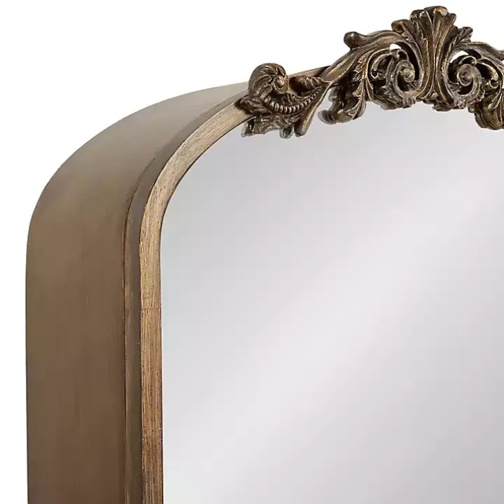 Gold Arendahl Arched Mirror Jewelry Cabinet