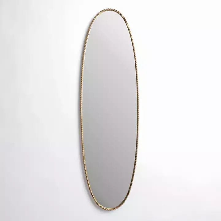 Gold Artemis Twist Frame Wall Mirror