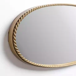 Gold Artemis Twist Frame Wall Mirror