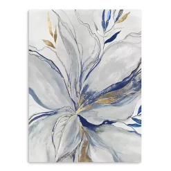 Gold Charcoal Bloom Canvas Art Print, 24x32 in.