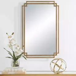 Gold Double Frame Wall Mirror