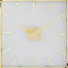 Gold Frame & Clear Face Wall Clock