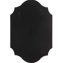 Gold Leaf Curved Metal Wall Mirror