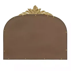 Gold Leaves Arched Wall Mirror, 40x35 in.