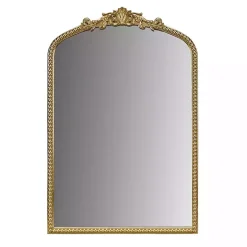 Gold Lilbeth Baroque Beaded Wall Mirror