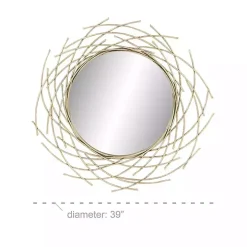 Gold Metal Glam Layered Mirror