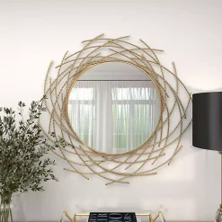 Gold Metal Glam Layered Mirror