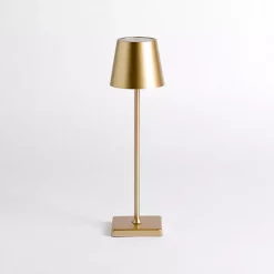 Gold Metal LED Cordless Touch Lamp