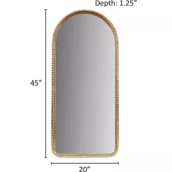 Gold Mia Textured Arch Wall Mirror