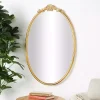 Gold Oval Baroque Wall Mirror