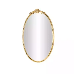 Gold Oval Baroque Wall Mirror