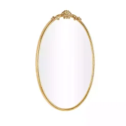 Gold Oval Baroque Wall Mirror