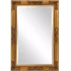 Gold Queen Ann Rectangular Wall Mirror