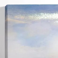 Golden Coastal Landscape Canvas Art Print