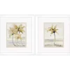 Golden Palm Framed Art Prints, Set of 2