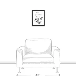 Good Day for a Good Day Framed Canvas Wall Plaque