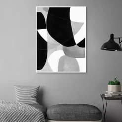 Gravity Abstract Framed Canvas Art Print