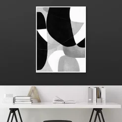 Gravity Abstract Framed Canvas Art Print