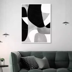 Gravity Abstract Framed Canvas Art Print