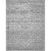 Gray Abstract Pattern Washable Runner