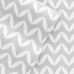 Gray and White Chevron 3-pc. Twin Sheet Set