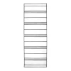 Gray and White Stripe Washable Runner, 2x7
