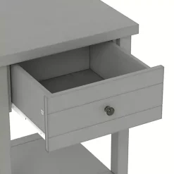 Gray Bailie Wooden Side Table