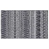 Gray Chelsea Geometric Washable Area Rug, 3x5