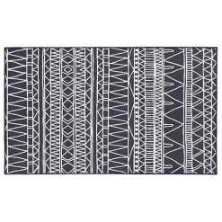 Gray Chelsea Geometric Washable Area Rug, 3x5