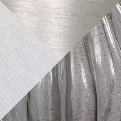 Gray Crackle Glass Teardrop Table Lamps, Set of 2