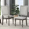 Gray Dawson Upholstered Dining Chairs, Set of 2