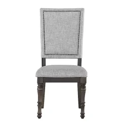 Gray Dawson Upholstered Dining Chairs, Set of 2