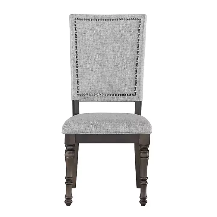 Gray Dawson Upholstered Dining Chairs, Set of 2